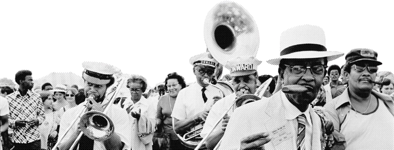 New Orleans Jazz per a festes populars, festivals i esdeveniments